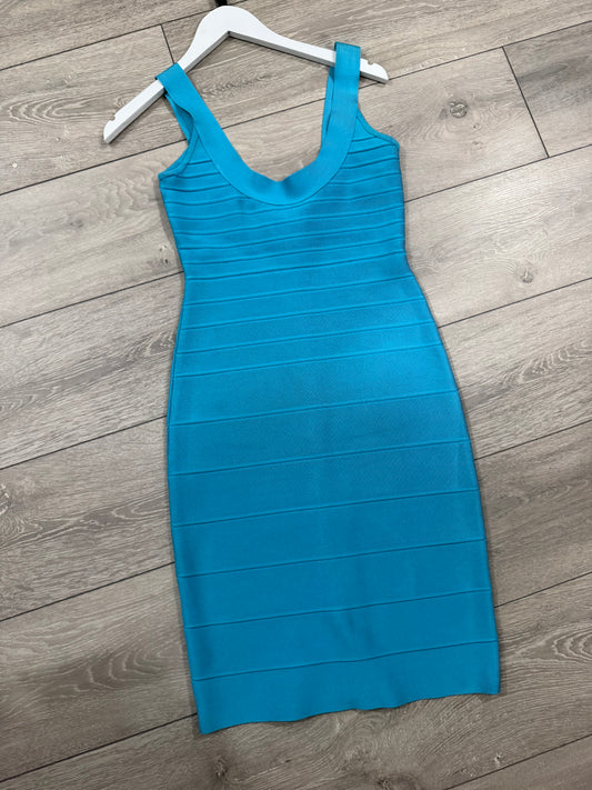 Turquoise Herve Leger Dress, S
