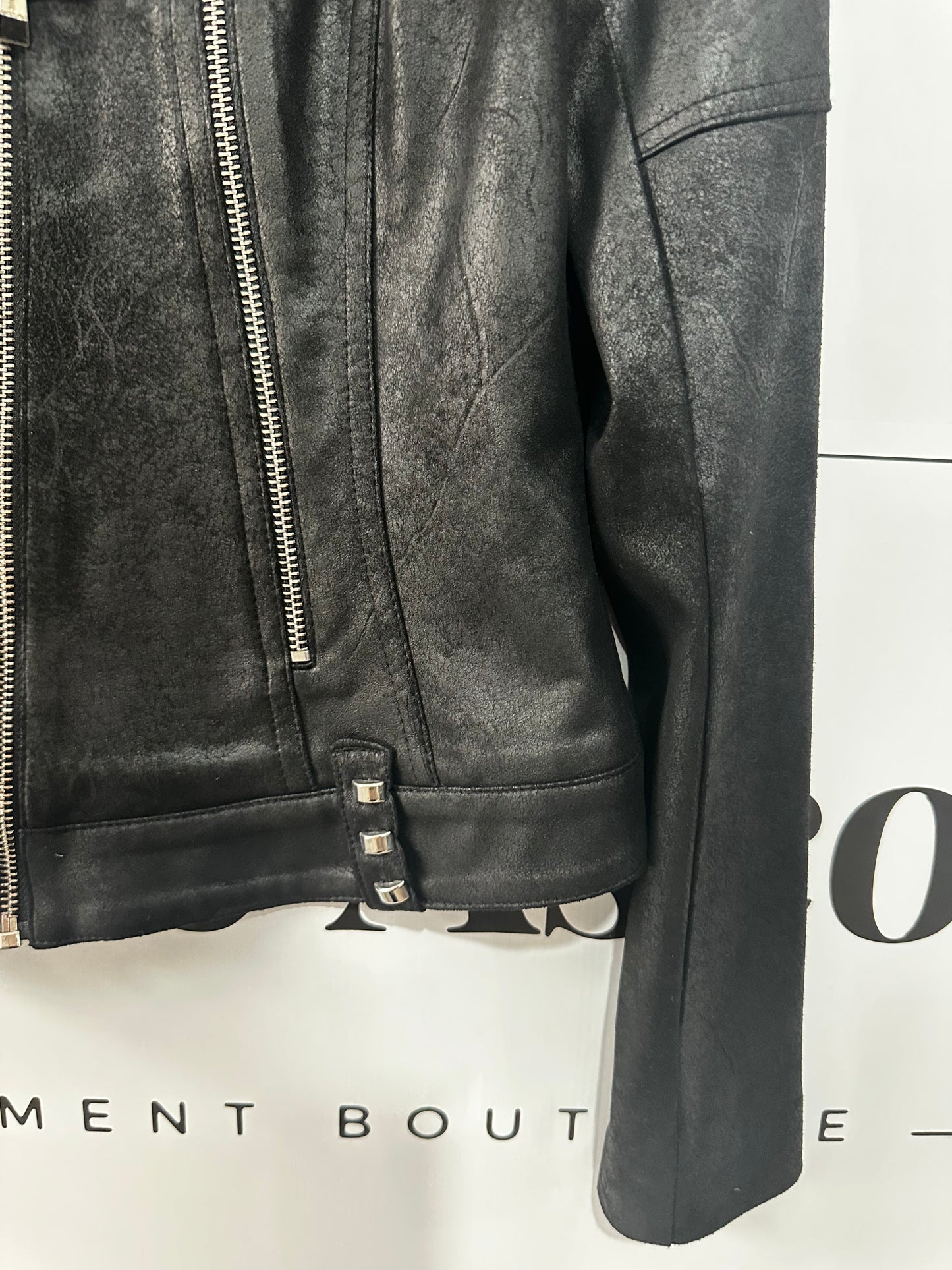 Extenzo Paris Leather Jacket, Size 10