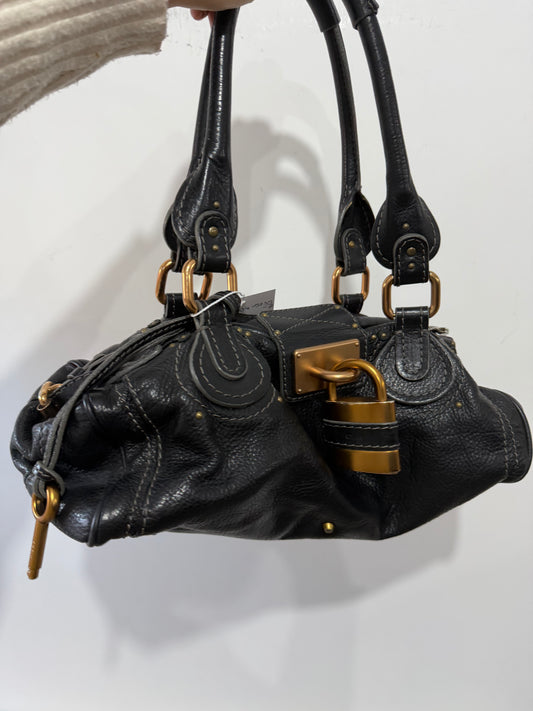 Black Gold Hardware Chloé Paddington Bag