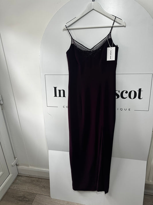 Dark Purple Niteline Ballgown Evening Dress, Size UK 10