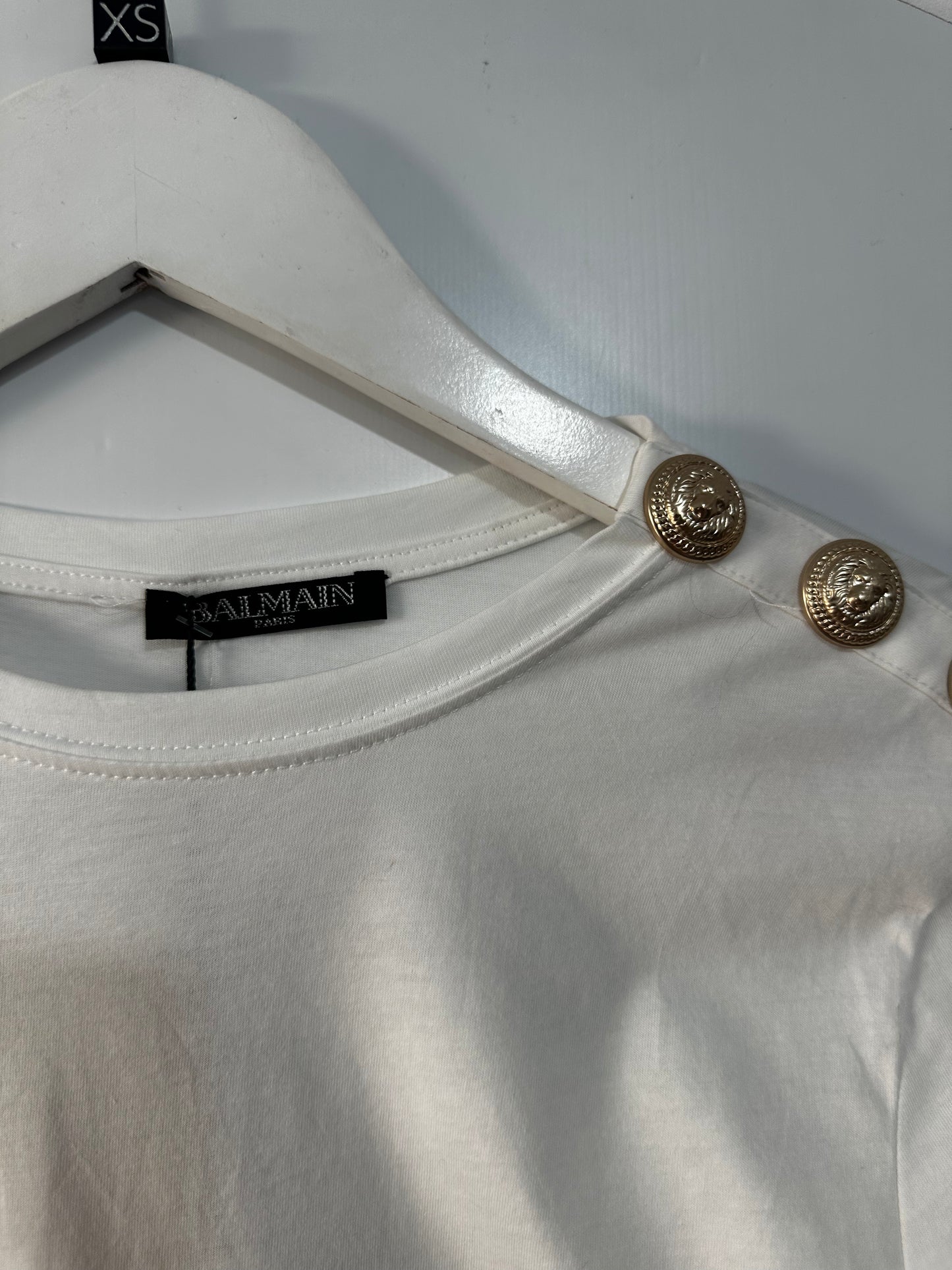White Balmain Shirt, Size xs