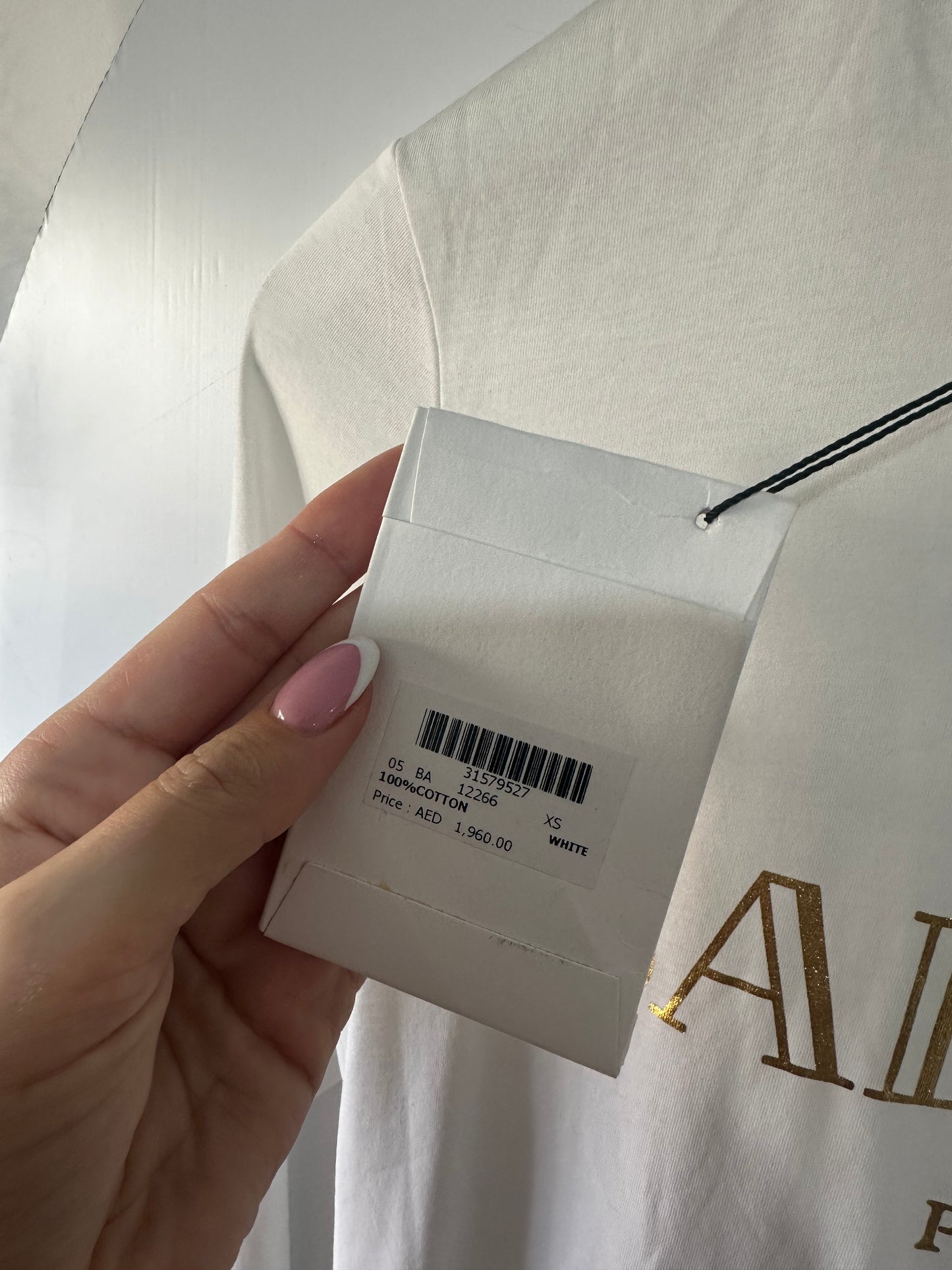 White Balmain Shirt, Size xs