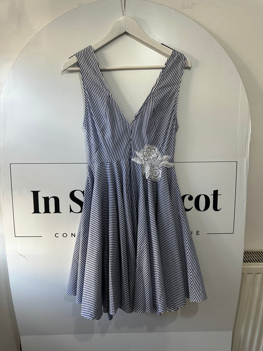Blue and white Sandro Dress, Size extra small