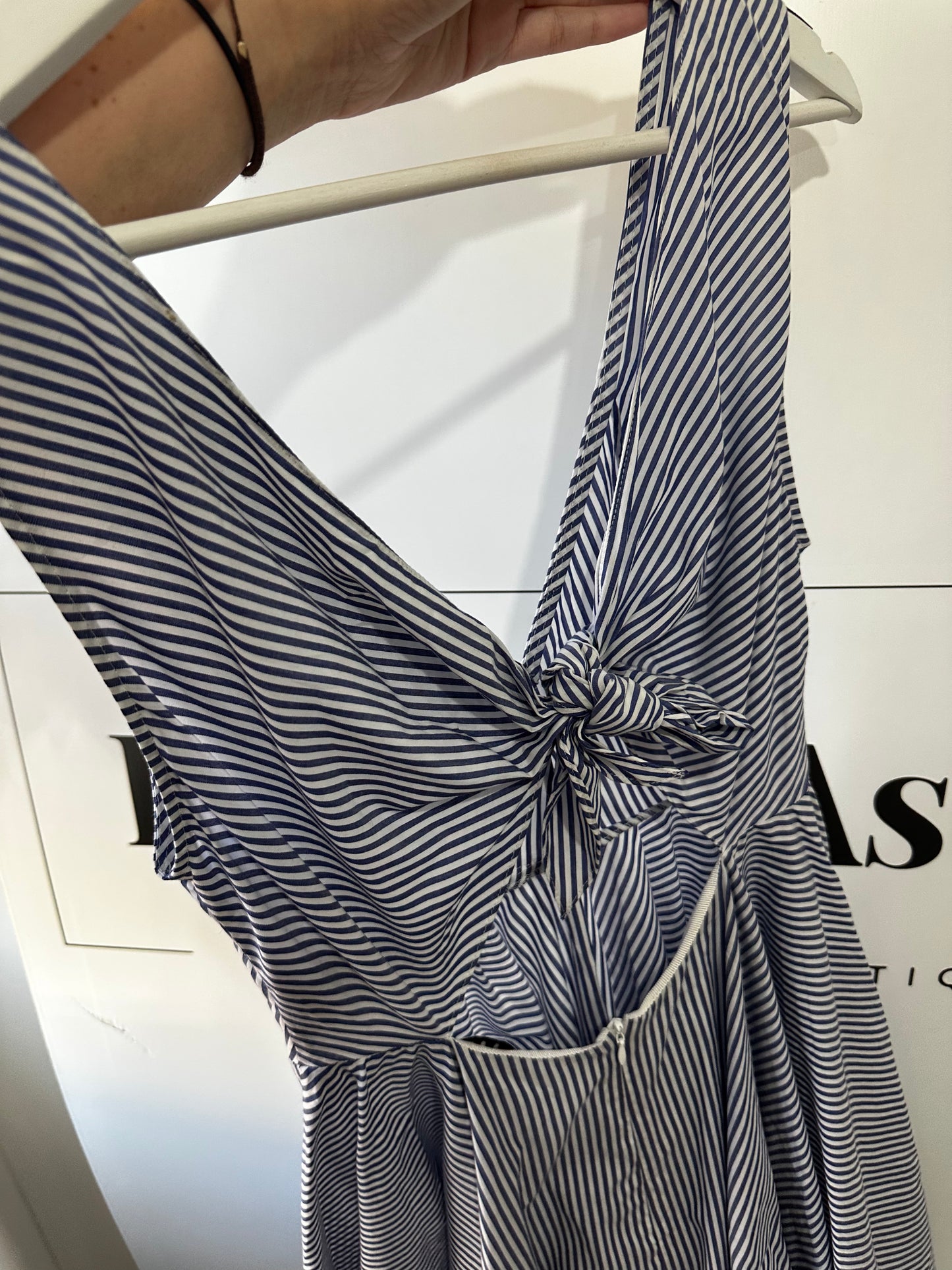 Blue and white Sandro Dress, Size extra small