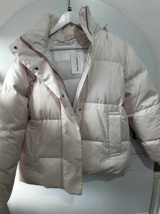 Light Pink Burberry Puffer Coat, Size 10-12