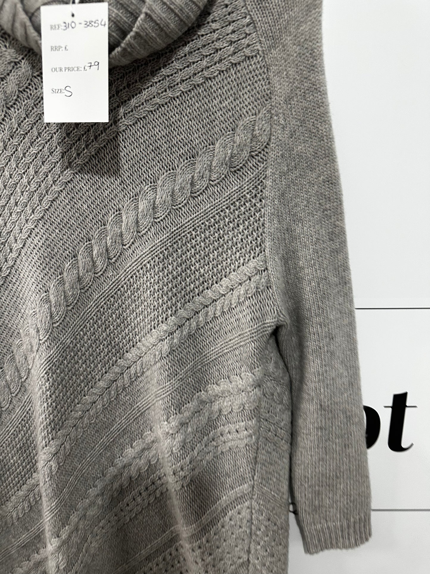 Grey Theory Jumper Dress, Small