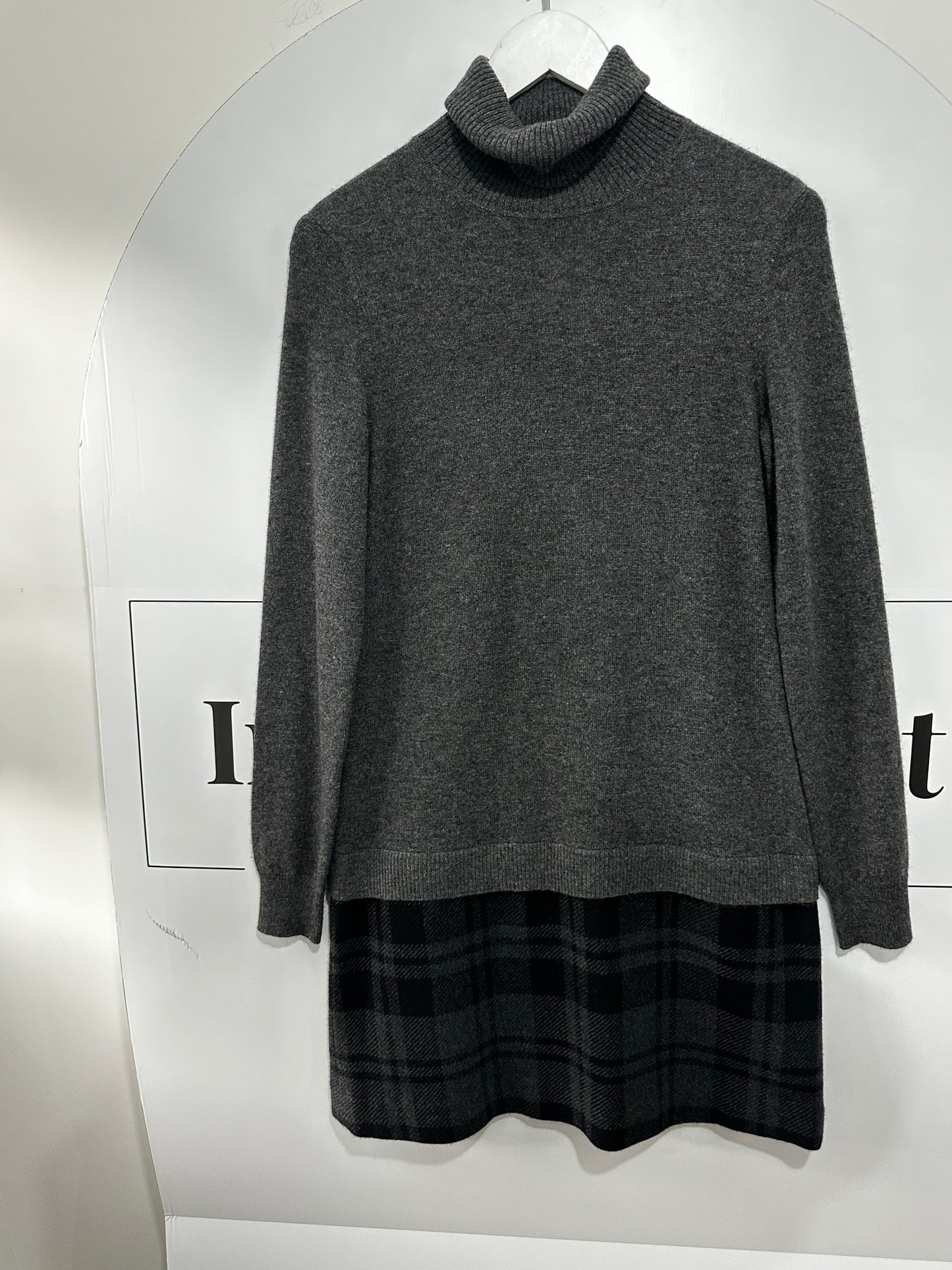 Grey Theory Cashmere Jumper Dress, Size L (12 approx)